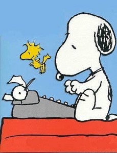 Snoopy-Writing-Life Writing my Book